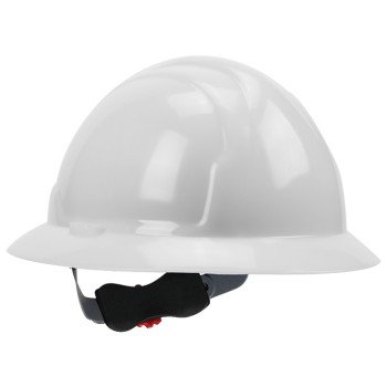 Safety Works SWX00358 Hard Hat, 4-Point Textile Suspension, HDPE Shell, White, Class: E