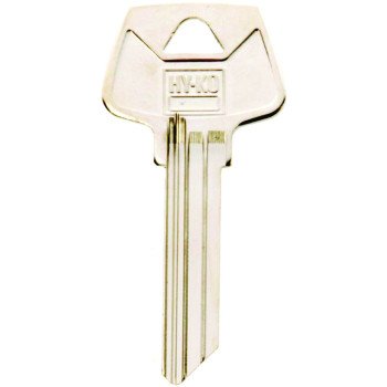 Hy-Ko 11010S31 Key Blank, Brass, Nickel, For: Sargent Cabinet, House Locks and Padlocks