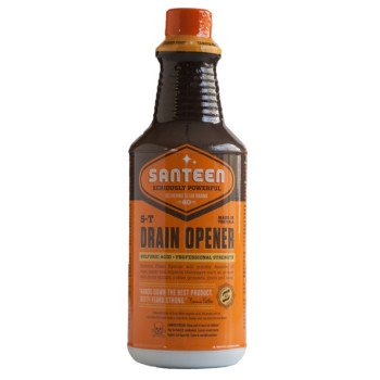 Santeen 200-6 Drain Opener, Liquid, Brown, Distinct, 32 oz