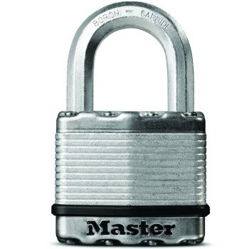 Master Lock Magnum Series M5BLCDHC Padlock, Different Key, 3/8 in Dia Shackle, Boron Carbide Shackle, Steel Body