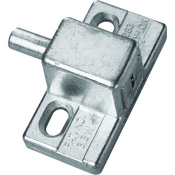 Prime-Line U 9870 Door Lock, Alike Key, Aluminum, Aluminum, 3/16, 1/8, 1/4 in Thick Door