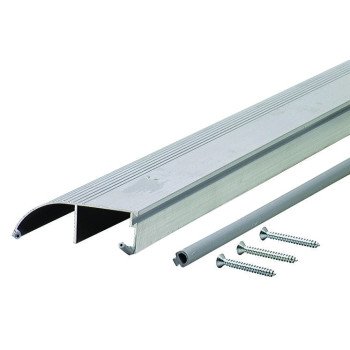 M-D 08631 Bumper Threshold with Insert, 36 in L, 3-3/8 in W, Aluminum