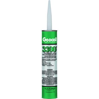 Geocel 3300 Series 68106 Polyurethane Sealant, Limestone, Liquid, 10.1 oz Cartridge