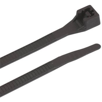 Gardner Bender 46-310UVBM Cable Tie, Double-Lock Locking, 6/6 Nylon, Black