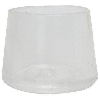 Shepherd Hardware 6210 Leg Tip, Round, Plastic, Clear, 3/4 in Dia, 3/4 in H