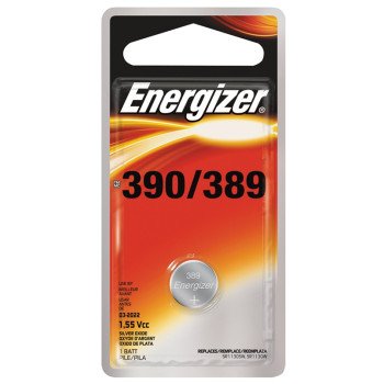 Energizer 389BPZ Coin Cell Battery, 1.5 V Battery, 52 mAh, 389 Battery, Silver Oxide