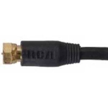 RCA VH606R Coaxial Cable, Black Sheath, 6 ft L