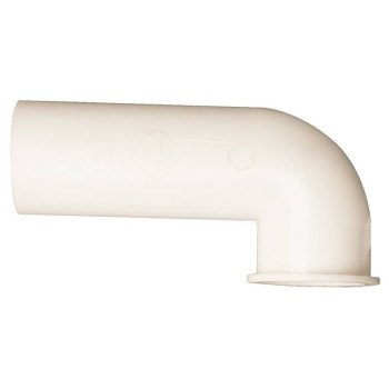 Plumb Pak PP855-78 Disposal Drain Elbow, Plastic, White, For: InSinkErator Disposals