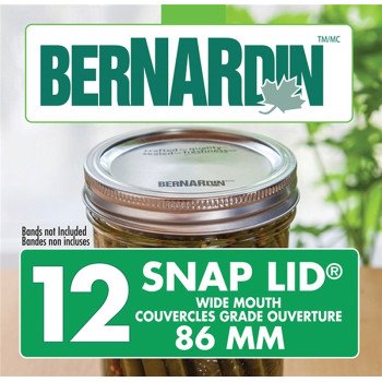 Bernardin 1302ZFP Snap Lid, Wide Mouth, Silver/Platinum