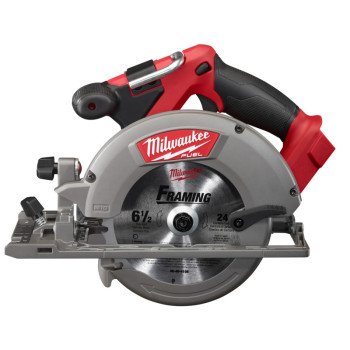 Milwaukee 2730-20 Circular Saw, Tool Only, 18 V, 4 Ah, 6-1/2 in Dia Blade, 50 deg Bevel, 2-3/16 in D Cutting