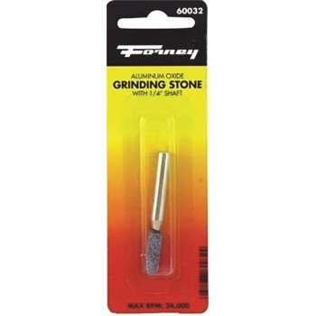 Forney 60032 Grinding Point, 1/4 x 3/4 in Dia, 1/4 in Arbor/Shank, 60 Grit, Coarse, Aluminum Oxide Abrasive