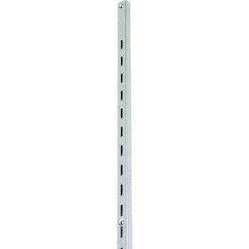 Knape & Vogt 80 80 TI 48 Shelf Standard, 320 lb, 16 ga Thick Material, 5/8 in W, 48 in H, Steel, Titanium