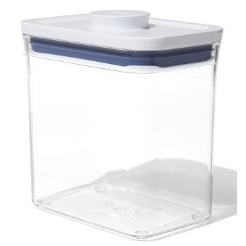 Good Grips POP 11234600 Food Container, 1.7 qt Capacity, Plastic, Clear, 6.3 in L, 4.1 in W, 6.7 in H