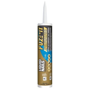 Liquid Nails FUZE IT LN-2000 Construction Adhesive, Gray, 9 oz Cartridge