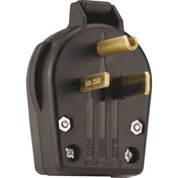 S42-SP BLK 3WIRE ANGLE PLUG   