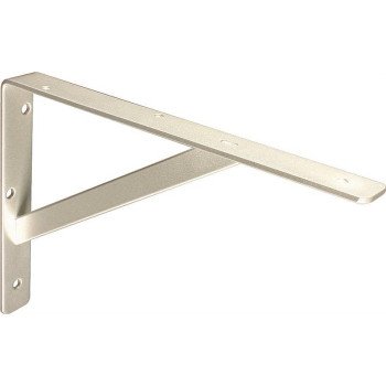 Knape & Vogt 208 TI 550 Shelf L-Bracket, 22 in L, Steel, Titanium