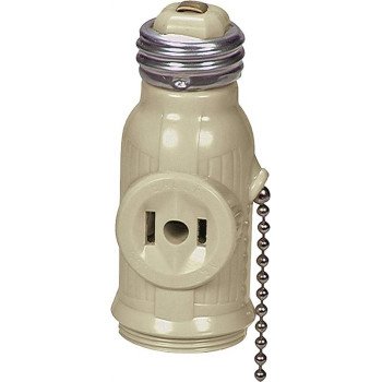 Eaton Wiring Devices BP718V Adapter, 660 W, 2-Outlet, Ivory