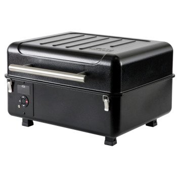 Traeger Portable TFT18KLD Ranger Pellet Grill, 36000 Btu, 184 sq-in Primary Cooking Surface, Steel Body, Black