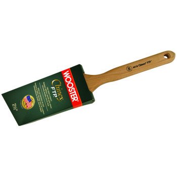 Wooster 4410-2-1/2 Paint Brush, 2-1/2 in W, 2-15/16 in L Bristle, Synthetic Bristle, Sash Handle