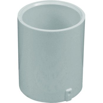 IPEX 435448 Pipe Coupling, 1/2 in, Socket, PVC, White, SCH 40 Schedule, 600 psi Pressure