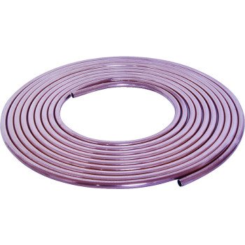 Streamline UT04010 Copper Tubing, 1/4 in OD, 10 ft L, General-Purpose, Coil