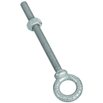 National Hardware N245-134 Eye Bolt, 3/8-16 Thread, 4-1/8 in L Thread, 3/4 in ID x 1-3/8 in OD Dia Eye, 4-1/2 in L Shank