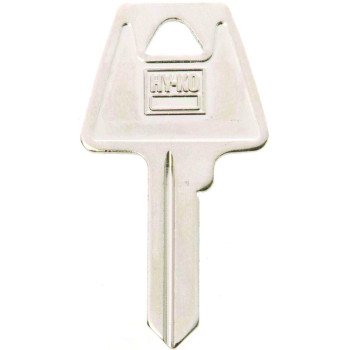 Hy-Ko 11010AM6 Key Blank, Brass, Nickel, For: American Cabinet, House Locks and Padlocks