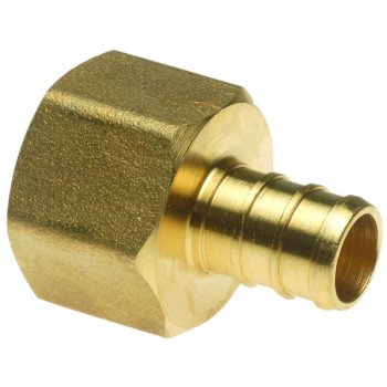 Apollo APXFA1212 Pipe Adapter, 1/2 in, PEX x FPT, Brass, 200 psi Pressure