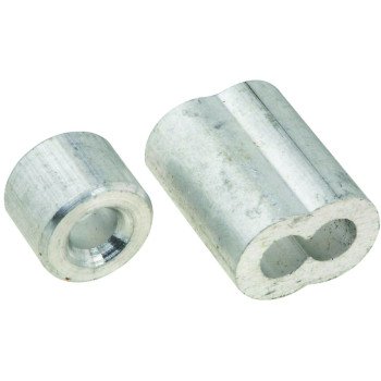 National Hardware SPB3231 Series N830-353 Ferrule and Stop, 5/32 in Dia Cable, Aluminum