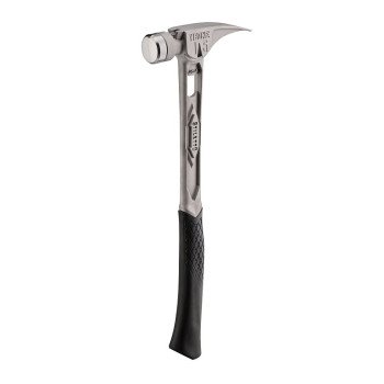 Stiletto TIBONE TIB15SC Smooth/Curved Hammer, 15 oz Head, Smooth, Straight Claw Head, Titanium Head, 17.34 in OAL