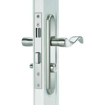 Wright Products VMT115SN Door Lever Lockset, Brass, Satin Nickel, 1-1/8 to 2 in Thick Door, 3/4 in Backset