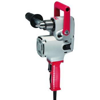 Milwaukee 1675-6 Electric Drill, 7.5 A, 1/2 in Chuck, Keyed Chuck, 8 ft L Cord, Includes: (1) Pipe Handle