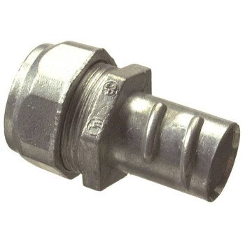 Halex 20492 EMT-to-Flex Coupling, 3/4 in, Zinc-Plated