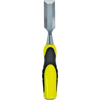 STANLEY 16-324 Chisel, 1-1/2 in Tip, 9-1/4 in OAL, Carbon Steel Blade, Ergonomic Handle