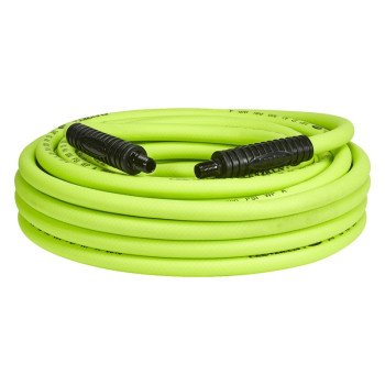 Flexzilla HFZ3850YW2 Premium Air Hose, 3/8 in ID, 50 ft L, MNPT, 300 psi Pressure, Polymer, Green