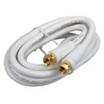 Audiovox CVH612WHR Coaxial Cable, White Sheath