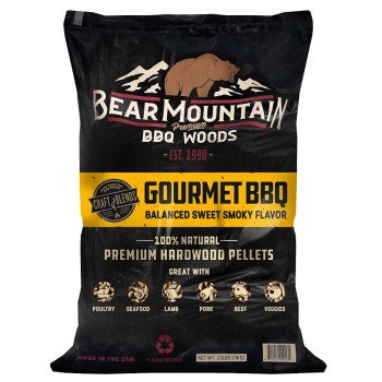 Bear Mountain Craft Blends Series FK90 BBQ Pellet, Gourmet, 20 in L, Wood, 20 lb Bag