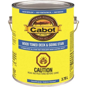 Cabot 19200 19204C Wood Toned Deck and Siding Stain, Heartwood, Liquid, 3.78 L