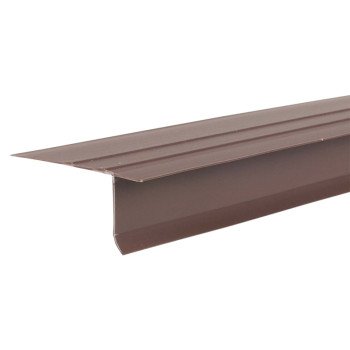 Amerimax 3715419 Drip Edge, 10 ft L, Vinyl, Brown