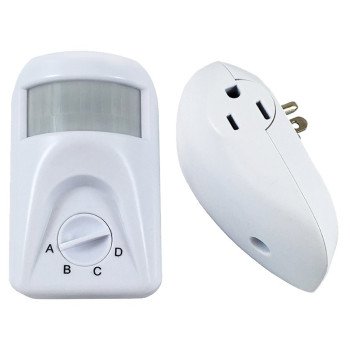 Westek MLC18BC Wireless Light Control, 10 A, 120 V, 110 deg Sensing, 30 ft Sensing, White