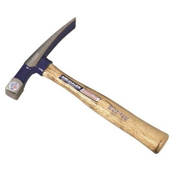 Vaughan BL16 Bricklayer Hammer, 16 oz Head, Square Head, HCS Head, 11 in OAL