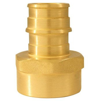 Apollo Valves ExpansionPEX Series EPXFA3410PK Pipe Adapter, 3/4 in, Barb x FNPT, Brass, 200 psi Pressure