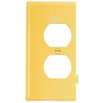 Eaton Wiring Devices STE8V Sectional Wallplate, 4-1/2 in L, 2-3/4 in W, 1 -Gang, Polycarbonate, Ivory, High-Gloss