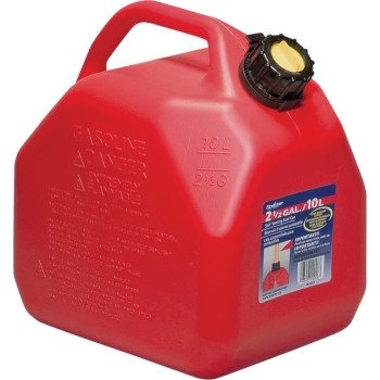 Scepter 07079 Gas Can with CRC, 2.5 gal Capacity, Polyethylene, Red