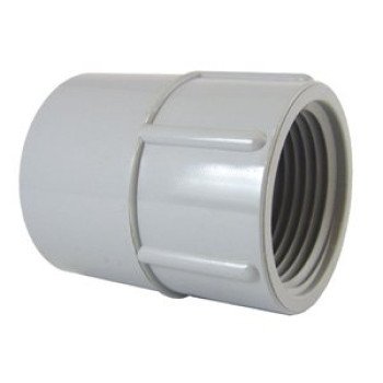 IPEX 020015 Conduit Adapter, 1 in Female, 2 in L, PVC, Gray