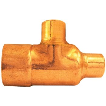 Elkhart Products 111R Series 32838 Reducing Pipe Tee, 1 x 3/4 x 3/4 in, Sweat, Copper