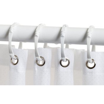 Zenna Home H20WW Shower Curtain/Liner, 72 in L, 70 in W, Polyester, White