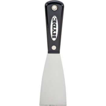 Hyde 02300 Putty Knife, 2 in W Blade, HCS Blade, Nylon Handle