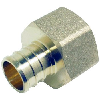 Apollo APXFA3434 Pipe Adapter, 3/4 in, PEX x FPT, Brass, 200 psi Pressure