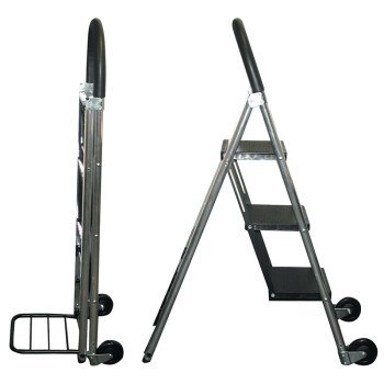 CONAIR TS32LHT Step Ladder/Hand Cart, 175 lb Hand Cart, 250 lb Stepladder, 11 x 9 in Rung